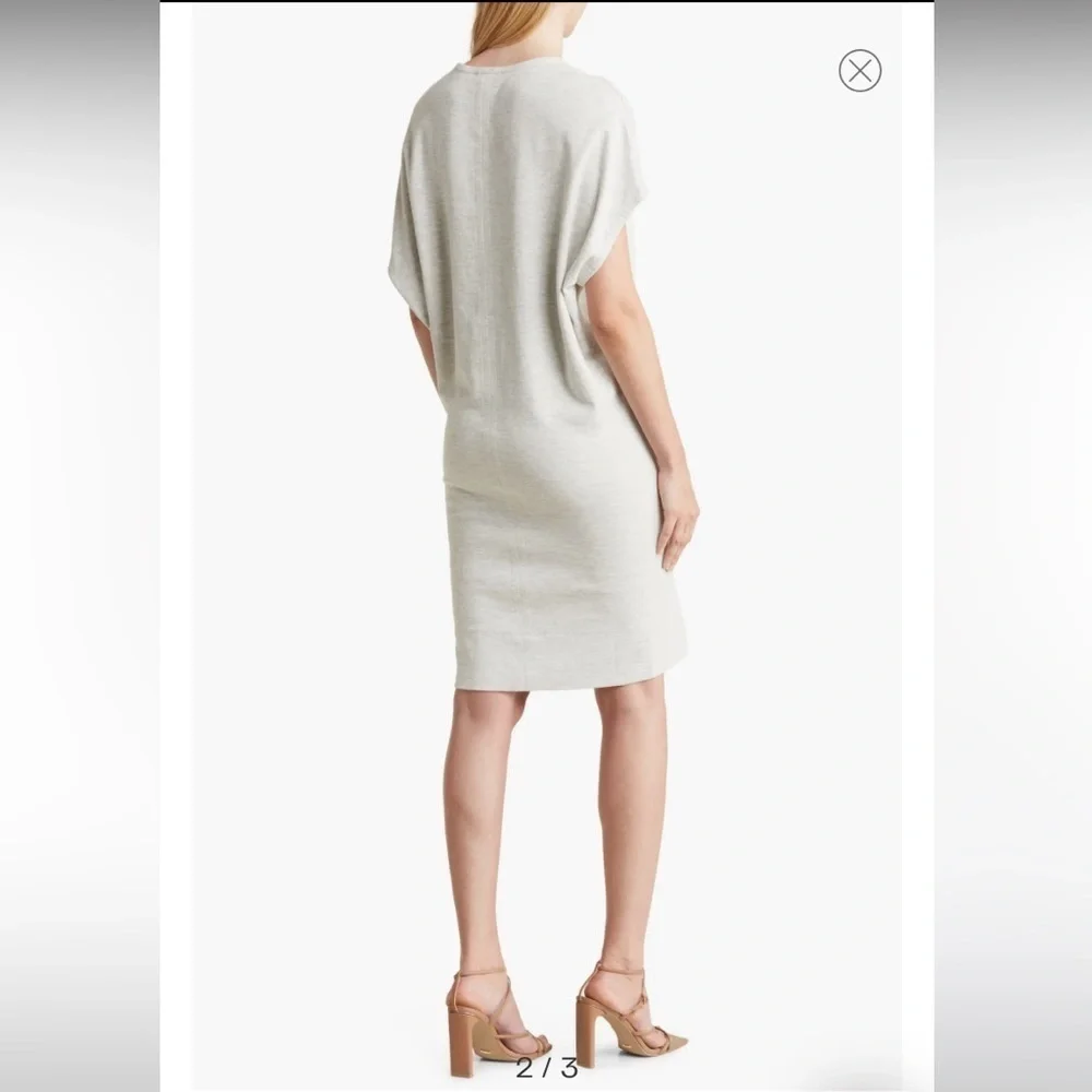 REISS Lacey Dolman Sleeve T-shirt Dress Gray Size US 6 NWT New